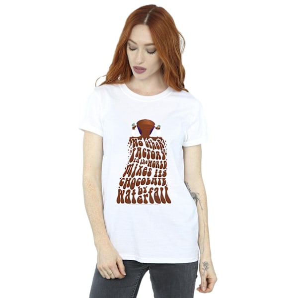 Willy Wonka Dam/Damer Choklad Vattenfall Bomull Boyfriend White S