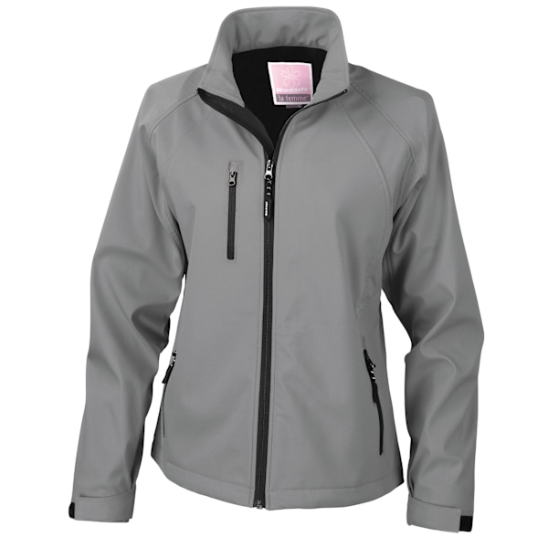 Result Dam/Dam Soft Shell Jacka 10 UK Silver Silver 10 UK