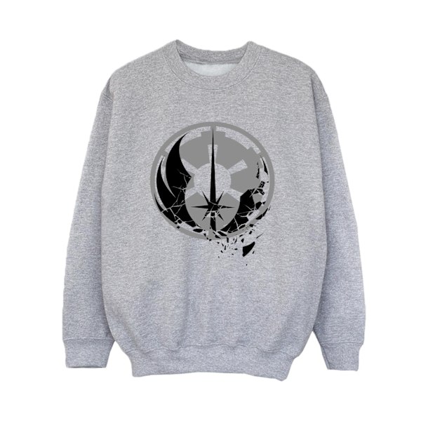 Star Wars Boys Obi-Wan Kenobi Fractured Logos Sweatshirt 12-13 Sports Grey 12-13 Years