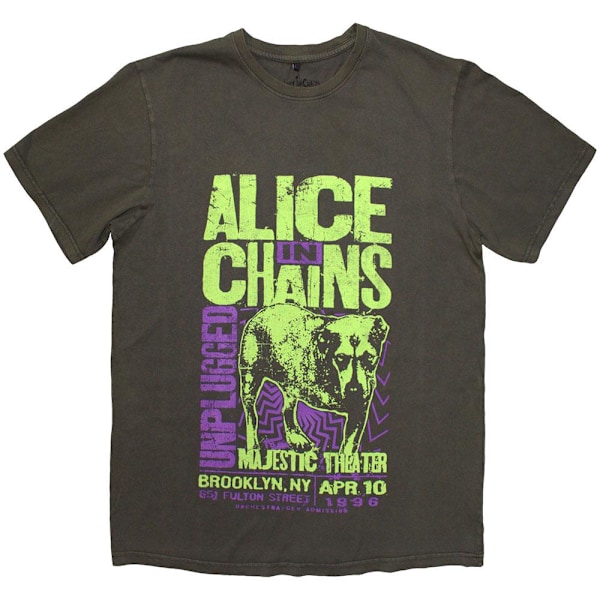 Alice In Chains Unisex Vuxen Unplugged Dog Tvättad T-shirt M Grå Grey M
