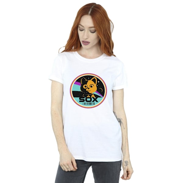 Disney Womens/Ladies Lightyear Sox Circle Cotton Boyfriend T-Sh White 3XL