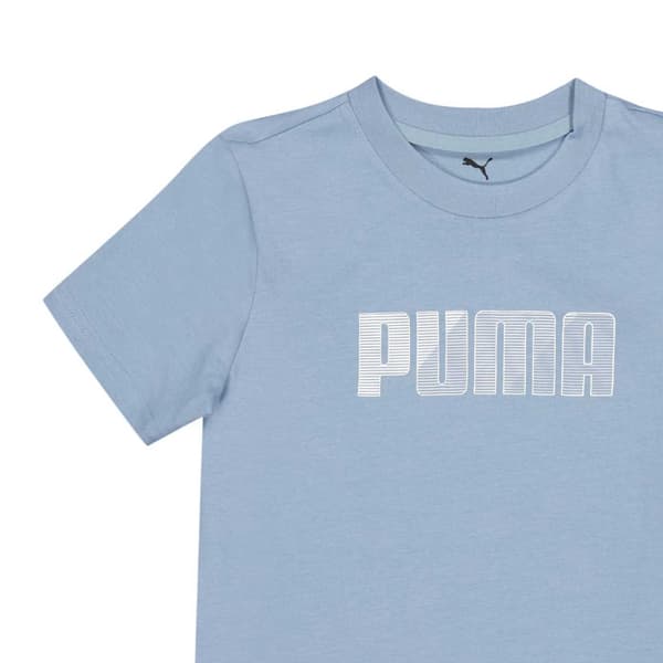 Puma T-shirt med grafiskt tryck för barn, lättviktsmodell, 9-10 år Cool Blue 9-10 Years
