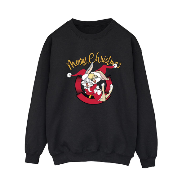 Looney Tunes Dam/Dam Lola Merry Christmas Sweatshirt M Bl Black M