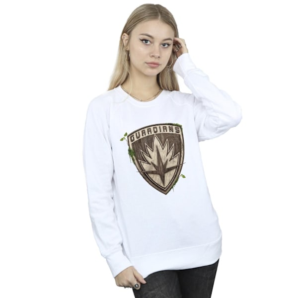 Marvel Dam/Kvinnor Jag Är Groot Guardian Emblem Sweatshirt M Wh White M