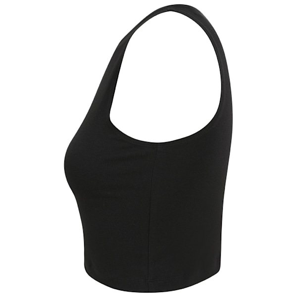 SF Dam/Kvinnor Cropped Crop Top XL Svart Black XL