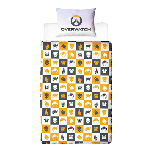 Overwatch Ät Sov Karaktär Vändbart Påslakanset Dubbel Multi Multicoloured Double