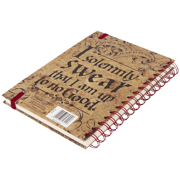 Harry Potter Marauders Map Anteckningsbok En Storlek Beige Beige One Size