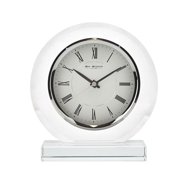 Wm.Widdop Rund Glas Mantel Klocka One Size Klar Clear One Size