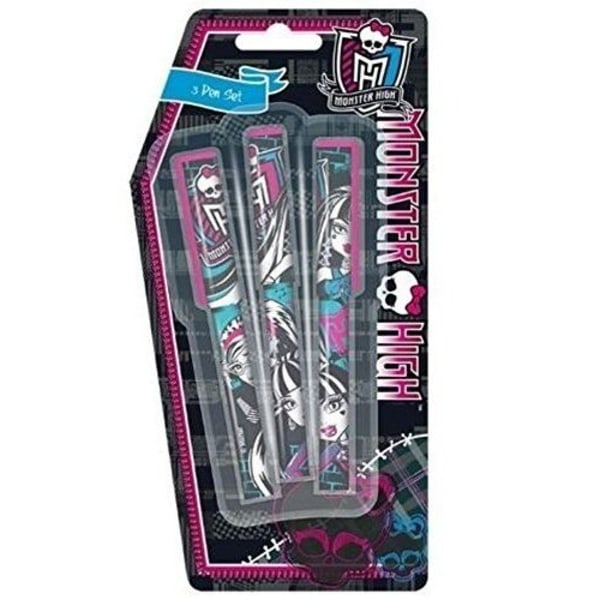 Monster High Character Penna (paket med 3) One Size Flerfärgad Multicoloured One Size