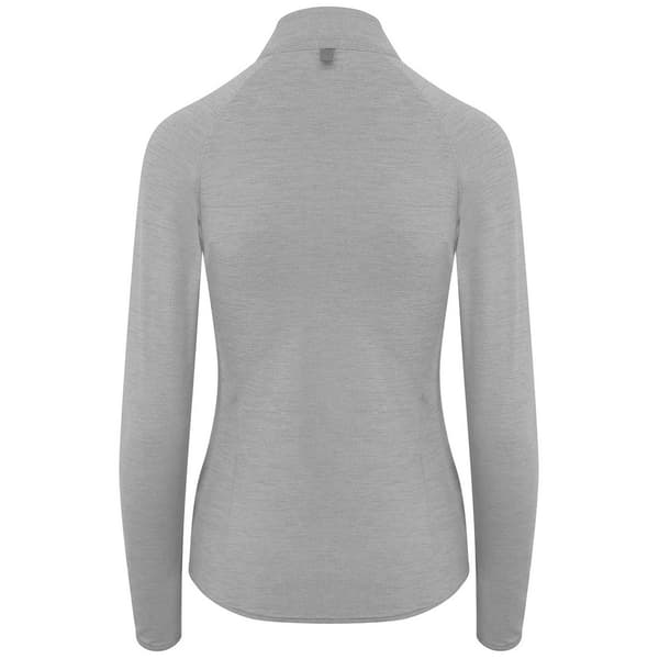 AWDis Cool Dam/Damer Cool-Flex Halv Zip Långärmad Baslager L Silver Grey 14 UK