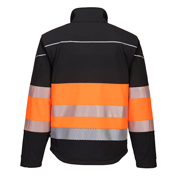 Portwest Herr PW3 Hi-Vis 3-lagers Klass 1 Softshelljacka 4XL Black/Orange 4XL