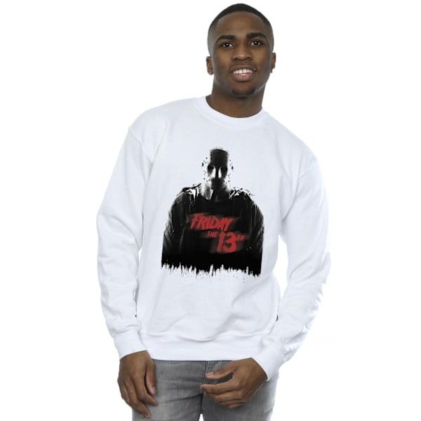 Friday The 13th Mens Remake Poster Sweatshirt 3XL Vit White 3XL