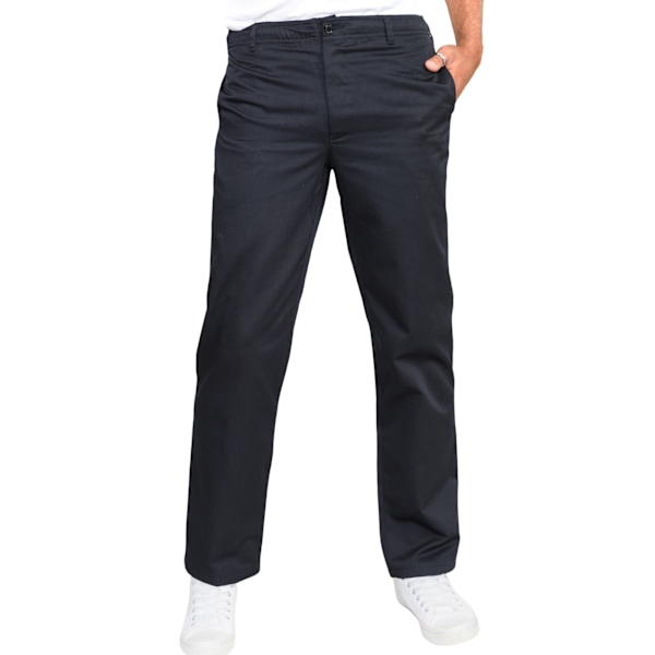 Duke Herr D555 Basilio Rugbybyxor med Elastisk Midja 32R Svart Black 32R