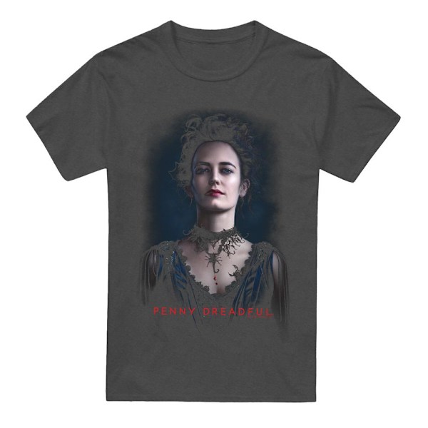 Penny Dreadful Unisex Vuxen Vanessa T-Shirt L Kolgrå Charcoal L