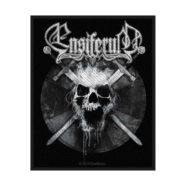 Ensiferum Skull Patch One Size Svart/Vit Black/White One Size