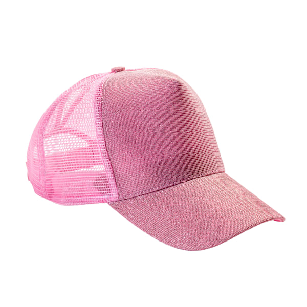 Result Headwear Unisex Vuxen New York Sparkle Trucker Cap One S Baby Pink One Size