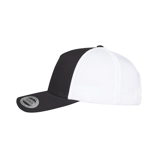 Flexfit Unisex Adult Two Tone 5 Panel Trucker Cap One Size Svart Black/White One Size