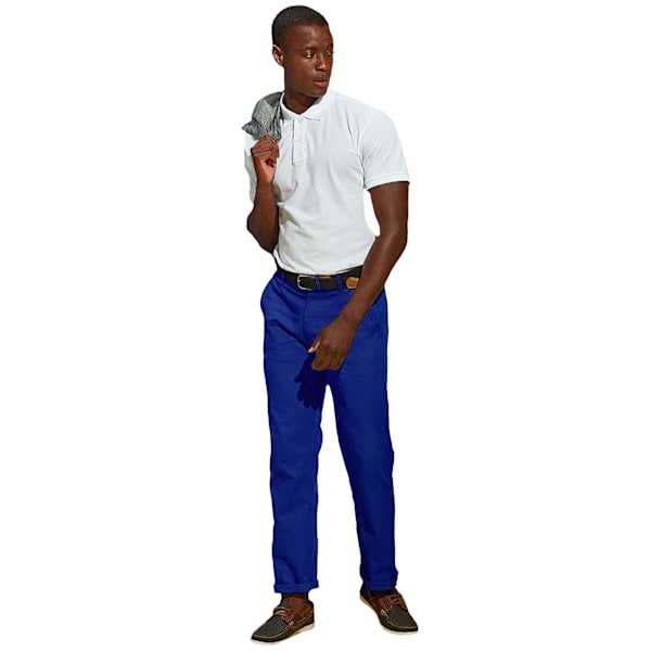 Asquith & Fox Herr Classic Casual Chinos/Byxor 4XLR Royal Royal 4XLR
