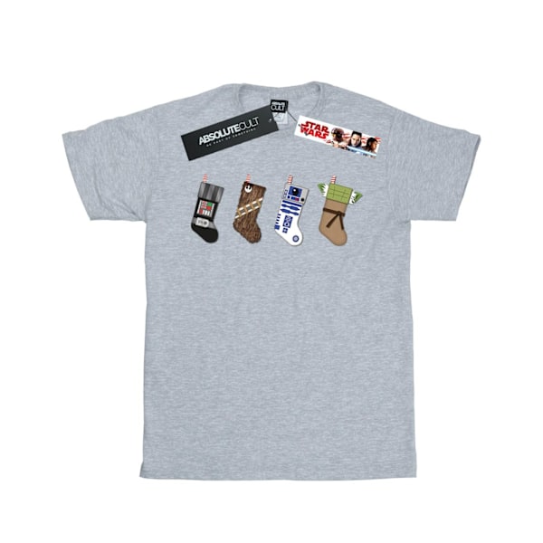 Star Wars Damstrumpor i bomull för kvinnor/damer, julstrumpor, pojkvänströja Sports Grey M