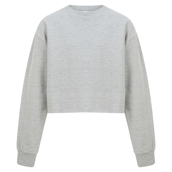 SF Minni Girls Heather Slounge Sweatshirt 9-10 år Heather Grå Heather Grey 9-10 Years