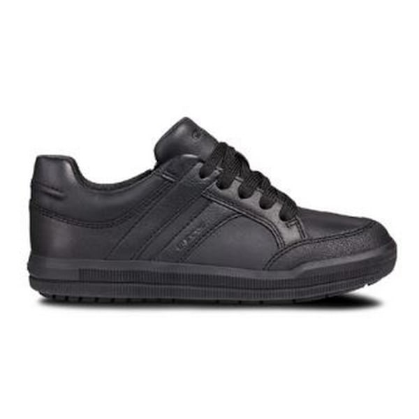 Geox Boys Junior J Arzach B. D Snörning Läder Tränare 1 UK Bla Black 1 UK