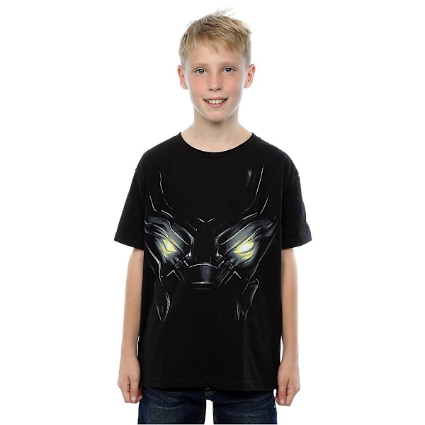 Black Panther Boys Eye Bomull T-shirt 12-13 år Svart Black 12-13 Years