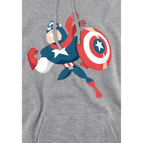 Captain America Herr Juloutfit Hoodie S Sport Heather Sport Heather S