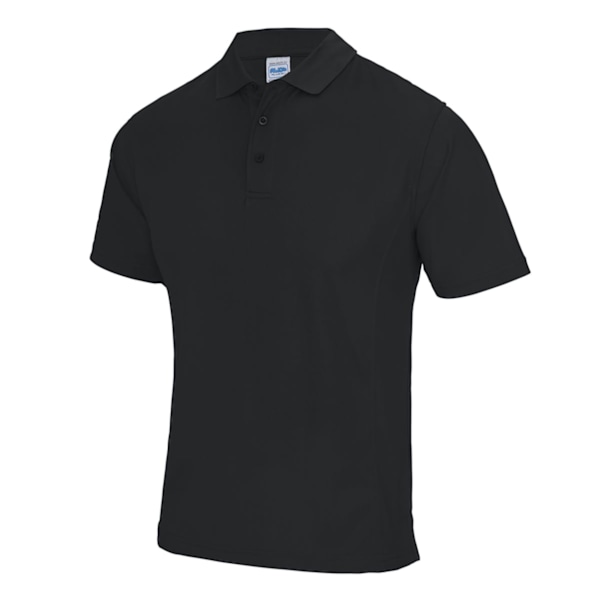 AWDis Cool Mens SuperCool Sports Performance Kortärmad Polo Jet Black M