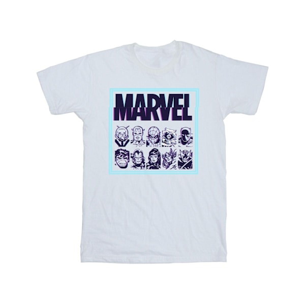 Marvel Girls Comics Glitch Bomull T-shirt 12-13 år Vit White 12-13 Years