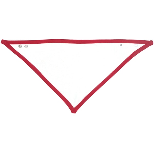 Babybugz Baby Plain Bandana Bib One Size Vit/Röd White/Red One Size