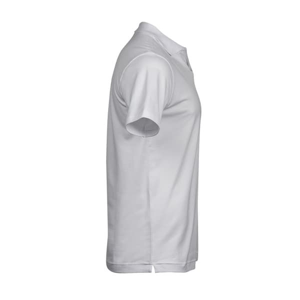 Tee Jays Lyxig Stretch V-ringad Pikétröja för Män 3XL Vit White 3XL