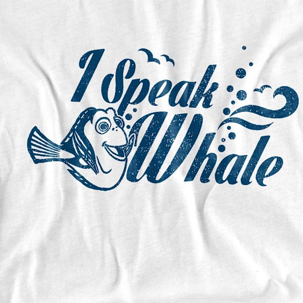 Hitta Nemo Unisex Vuxen Jag Talar Valska Doris T-Shirt S Vit White S