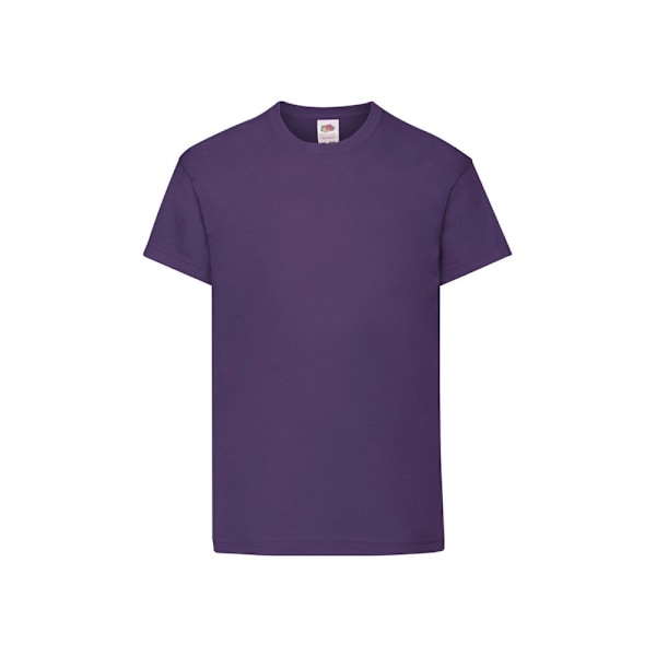 Fruit of the Loom Barn/Barn Original T-shirt 7-8 år Lila Purple 7-8 Years