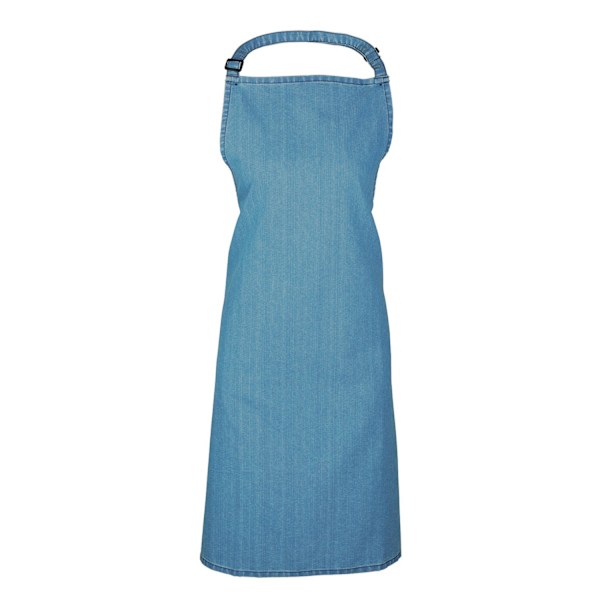 Premier Unisex Vuxen Enfärgad Förkläde En Storlek Blå Denim Blue Denim One Size