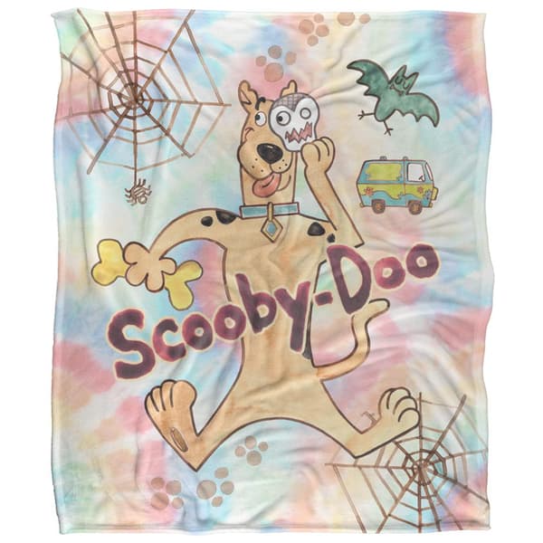 Scooby Doo Målad Filt One Size Flerfärgad Multicoloured One Size