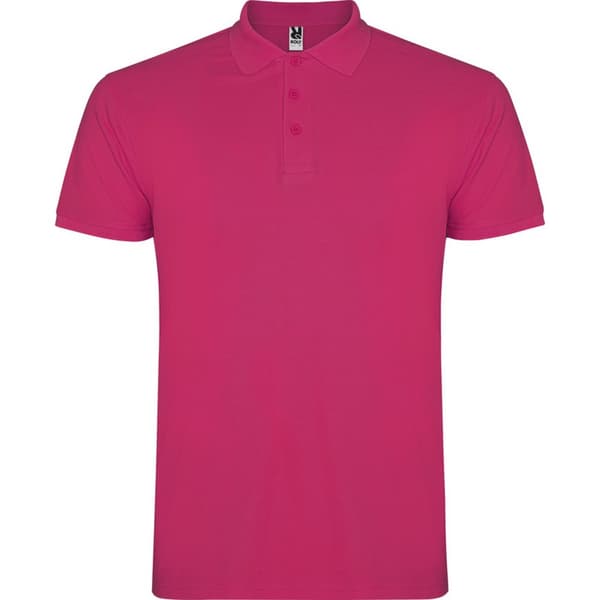 Roly Herr Star Kortärmad Pikétröja XL Rosett Rossette XL