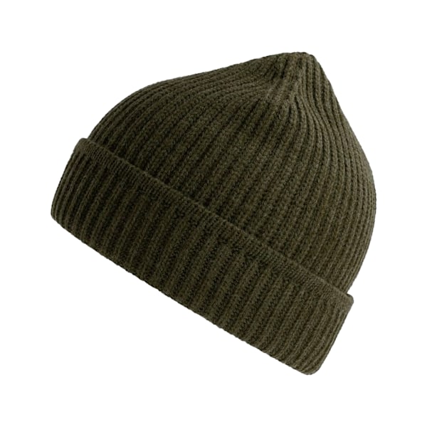 Atlantis Unisex Vuxen Lönn Ribbstickad Återvunnen Mössa One Size Oliv Olive One Size