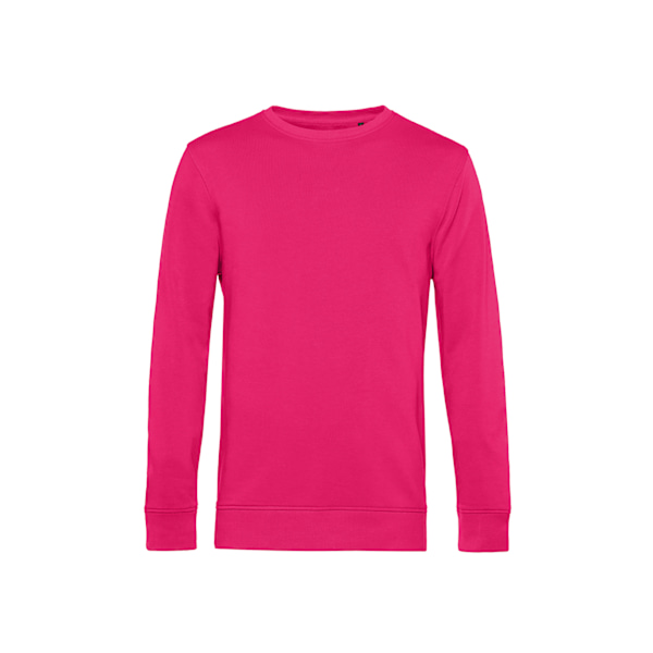 B&C Herr Organic Crew Neck Sweat XS Magenta Rosa Magenta Pink XS