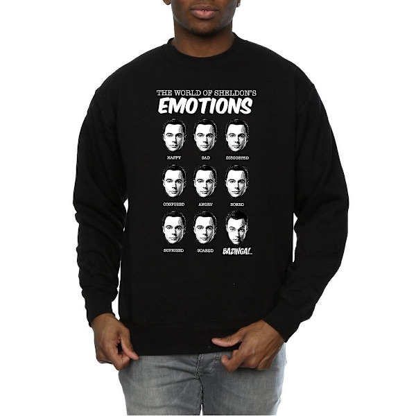 The Big Bang Theory Herr Sheldon Emotions Bomullströja M B Black M