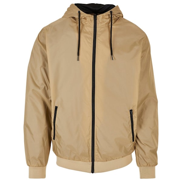 Bygg ditt varumärke Herr Zip Up Wind Runner Jacka 4XL Union Beige Union Beige/Black 4XL
