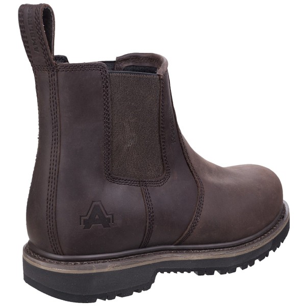Amblers herr AS231 läder Dealer Boot 10 UK brun Brown 10 UK
