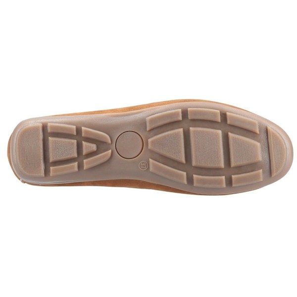 Hush Puppies Dam/Dam Margot Mocka Läder Loafer Sko 6 UK Tan 6 UK