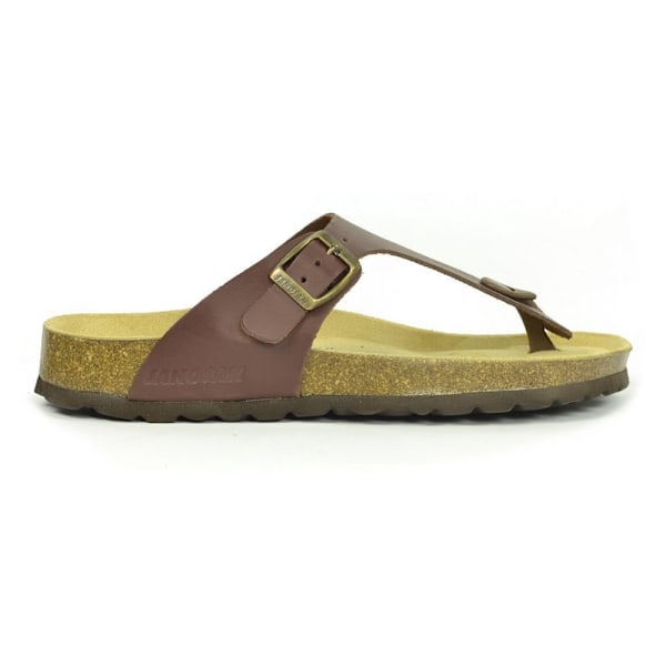 Sanosan Dam/Dam Geneve Designer Lädersandaler 7 UK Mörk Dark Brown 7 UK
