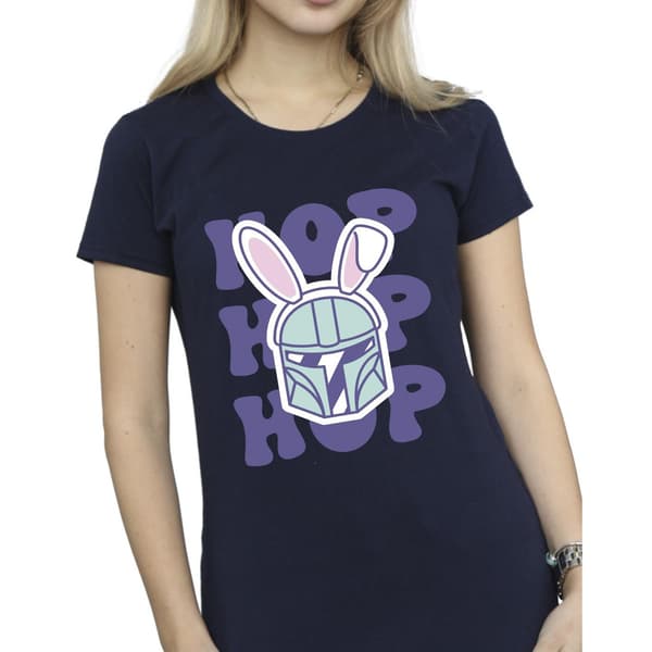 Star Wars Dam/Dam The Mandalorian Hop Into Easter Bomull Navy Blue M