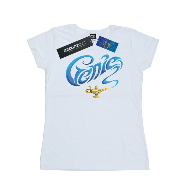 Disney Dam/Kvinnor Aladdin Film Genie Lamp Bomull T-shirt L White L