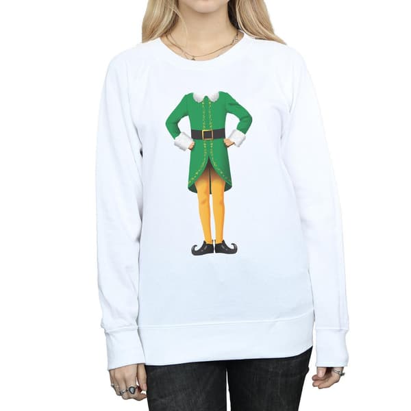 Elf Dam/Dam Buddy Kostym Sweatshirt L Vit White L