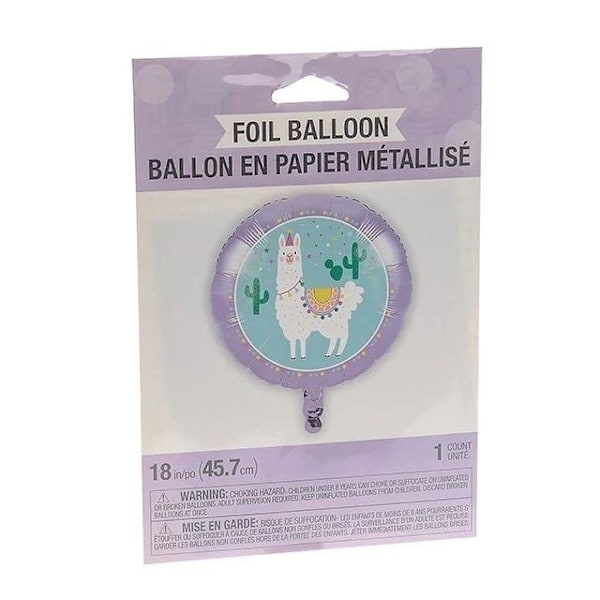 Creative Party Llama Folieballong One Size Flerfärgad Multicoloured One Size