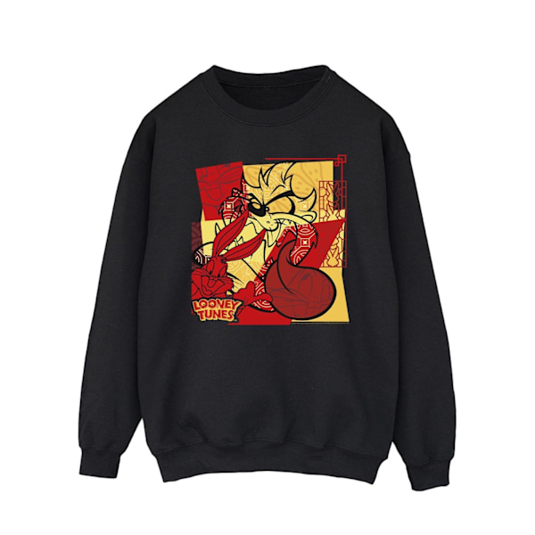 Looney Tunes Herr Taz Bugs Kanin Nyår Sweatshirt 4XL Svart Black 4XL