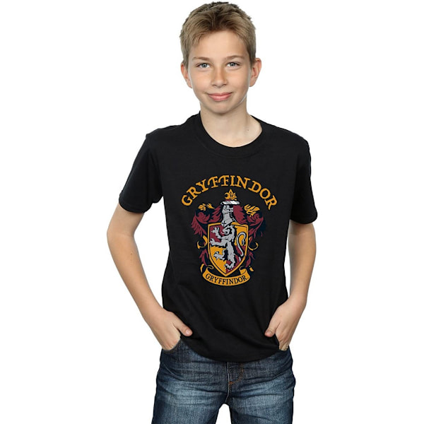 Harry Potter Boys Gryffindor Bomull T-shirt 12-13 År Svart Black 12-13 Years