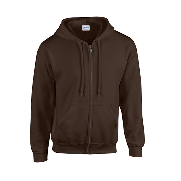 Gildan Unisex Adult Heavy Blend Full Zip Full Zip Hoodie L Mörk Dark Chocolate L